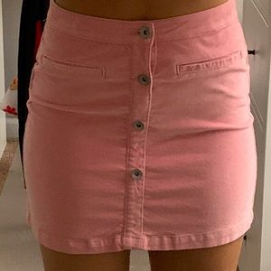Pink Corduroy skirt